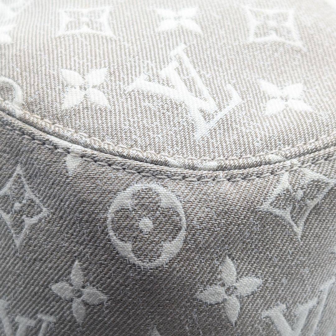 Louis Vuitton Monogram Jacquard Cotton Bucket Hat Gray Medium — view 5