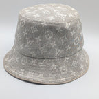 Louis Vuitton Monogram Jacquard Cotton Bucket Hat Gray Medium — view 2