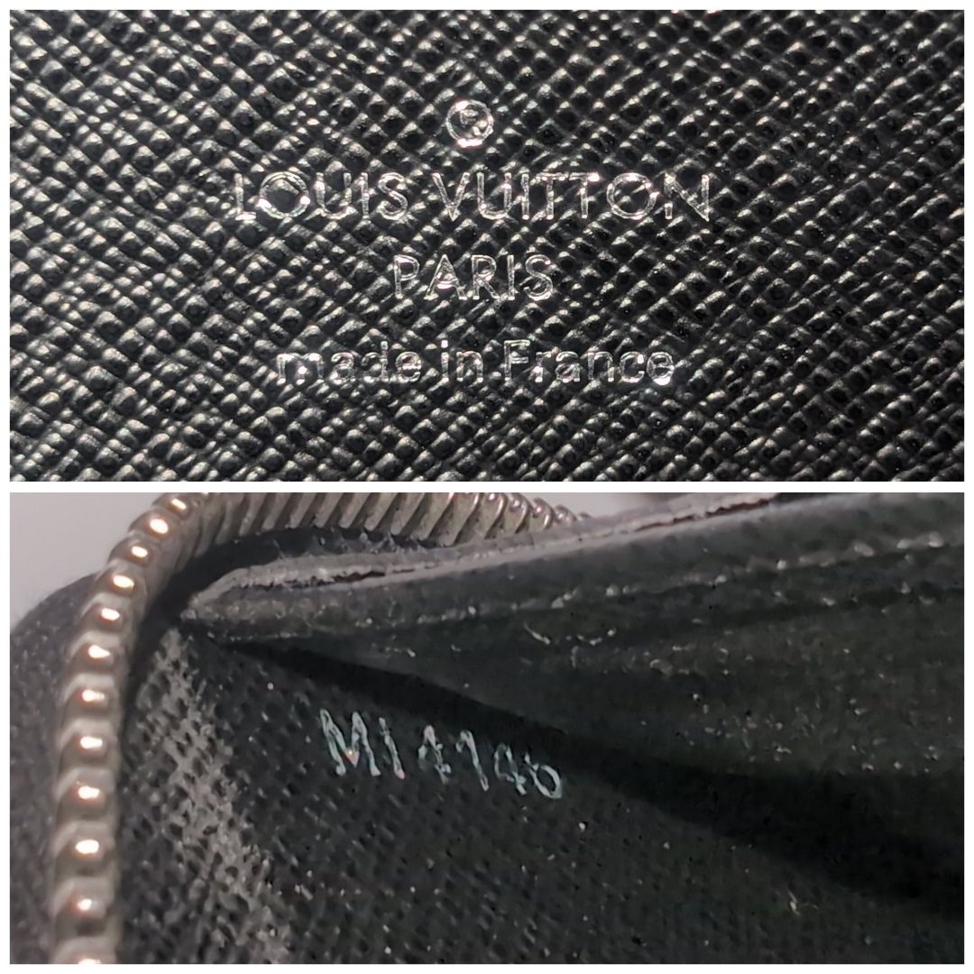 Louis Vuitton Zippy Wallet Epi Denim Zip Around Blue Leather — view 9