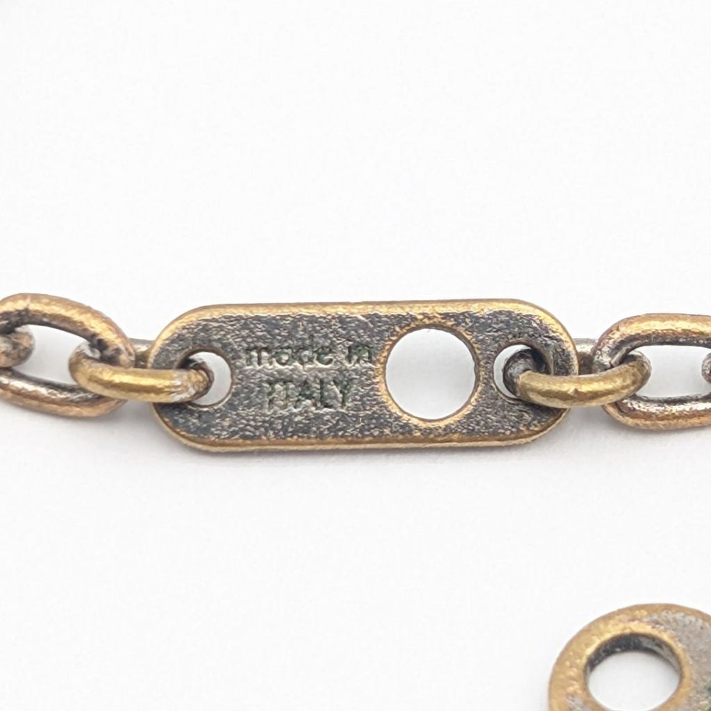 Louis Vuitton Collier LV Initial LV Logo Necklace Silver Blue — view 6