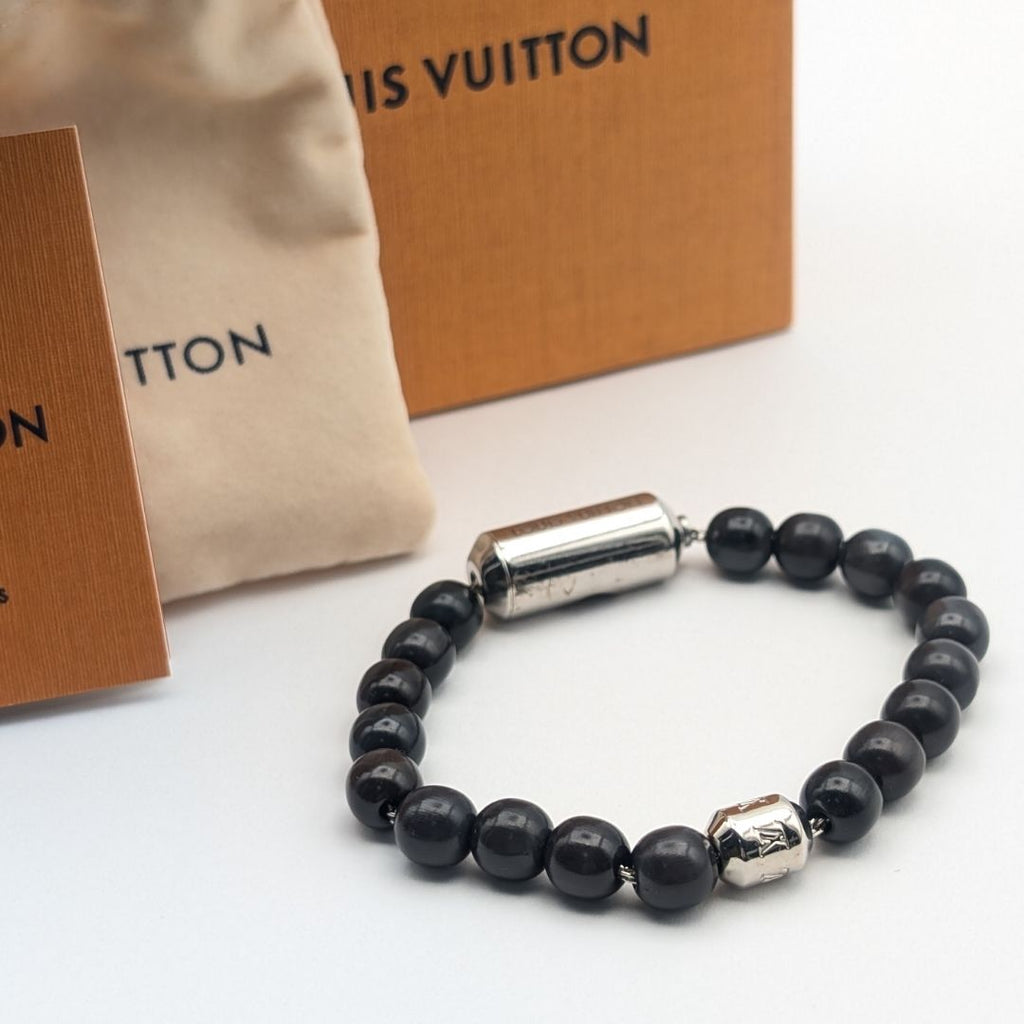 Louis Vuitton Bracelet Pearl's LV Aloha Chain Savoir Faire Silver