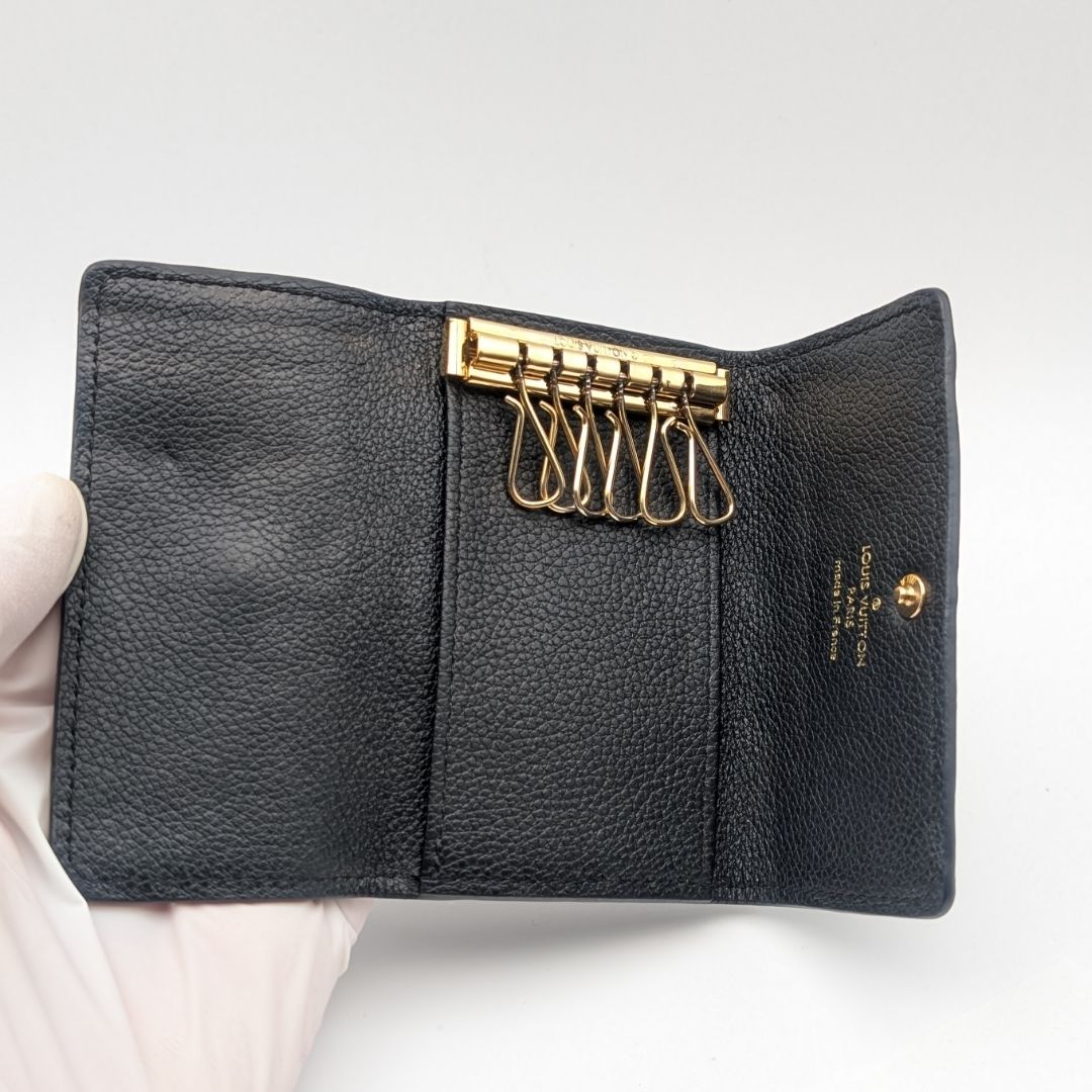 Louis Vuitton Multicles 6 Noir Black Monogram Empreinte Leather Key Holder — view 6