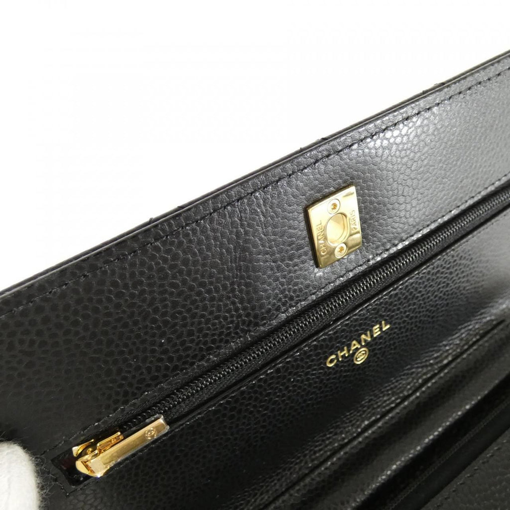 Chanel Chain Shoulder Bag Black — view 9