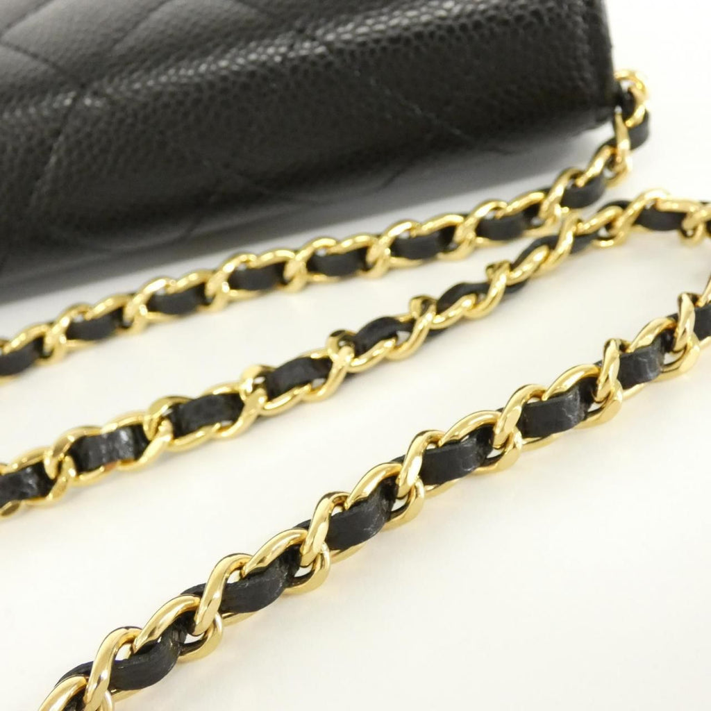 Chanel Chain Shoulder Bag Black — view 7