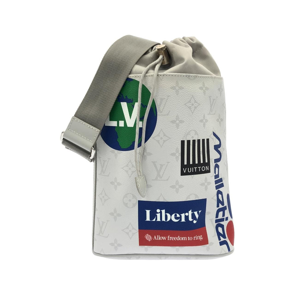 Louis Vuitton White Monogram Logo Chalk Sling