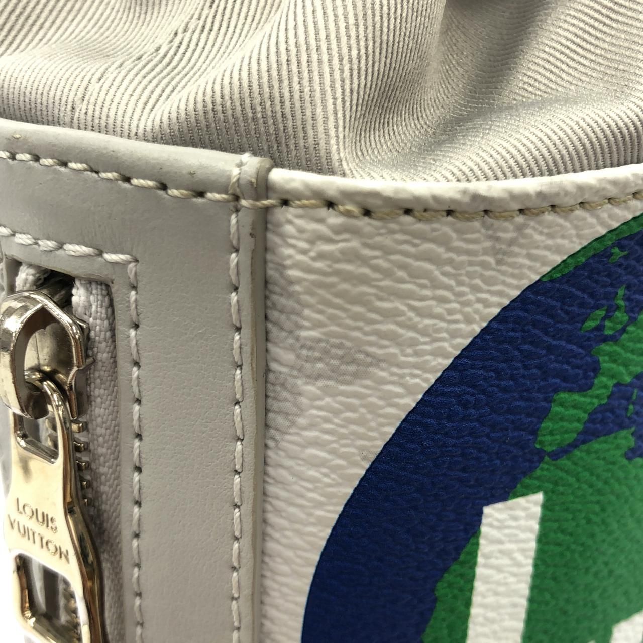 Louis Vuitton White Monogram Logo Chalk Sling — view 4