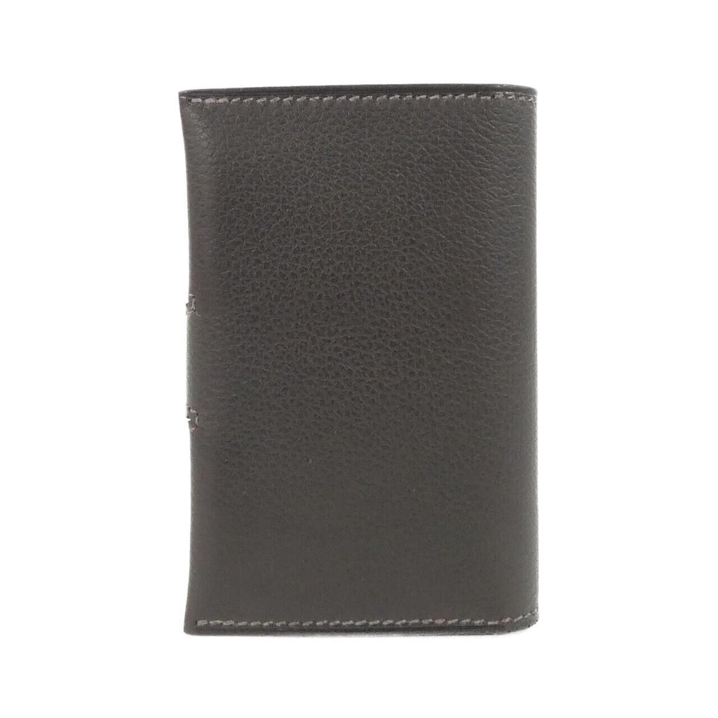 Hermes Card Case Card Holders Brown — view 2