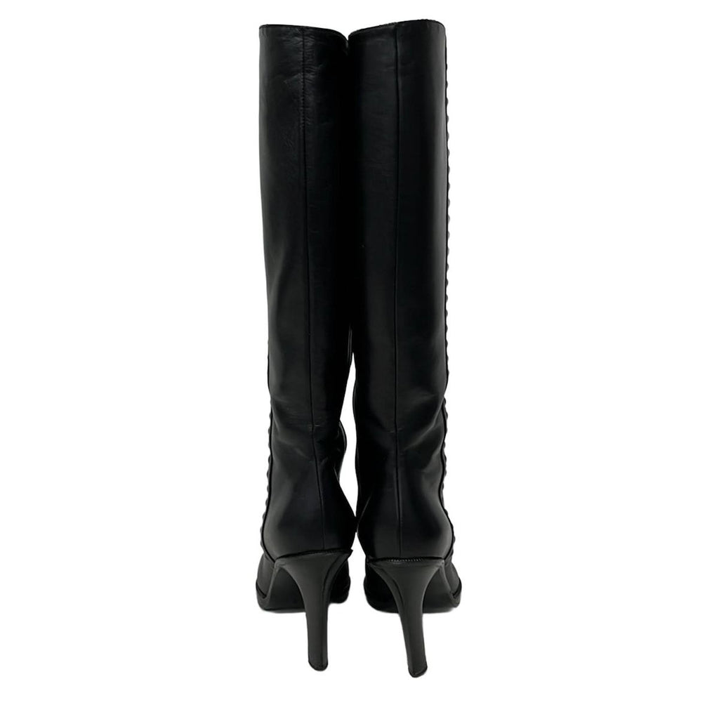 Bottega Veneta Long Boots 36 Black Leather — view 3