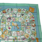 Hermes Carre 90 le Jeu Des Petits Bonheurs Little Happiness Game Scarf Silk — view 3