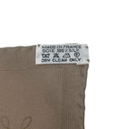 Hermes Lart Decrire the Art of Calligraphy Scarf Silk Brown — view 6