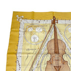 Hermes Scarf Silk Carre 90 Music Played by Spheres la Musique Des Yellow — view 2