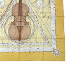 Hermes Scarf Silk Carre 90 Music Played by Spheres la Musique Des Yellow — view 5
