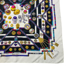 Hermes Carre 90 Pelile Seamstress Scarf Silk Multicolor — view 5