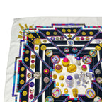 Hermes Carre 90 Pelile Seamstress Scarf Silk Multicolor — view 2