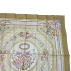 Hermes Large Scarf Silk Carre 90 Jeux de Paille Straw Play Beige — view 3