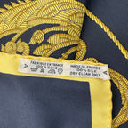 Hermes Scarf Silk Carre 90 Coat of Arms of Paris Black — view 8