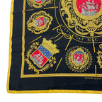 Hermes Scarf Silk Carre 90 Coat of Arms of Paris Black — view 4