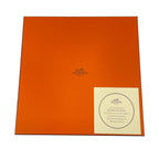 Hermes Scarf Silk la Rosee Anne Gavarni Rose Drops Orange — view 6