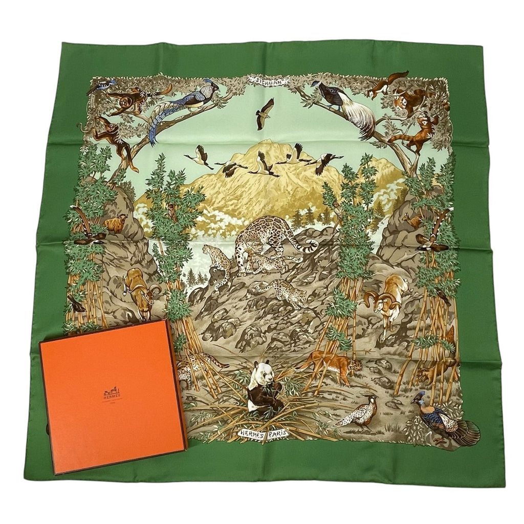 Hermes Scarf Carre 90 Silk Sichuan Green