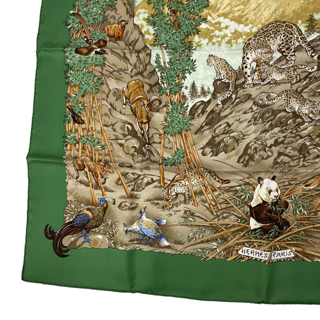 Hermes Scarf Carre 90 Silk Sichuan Green — view 5