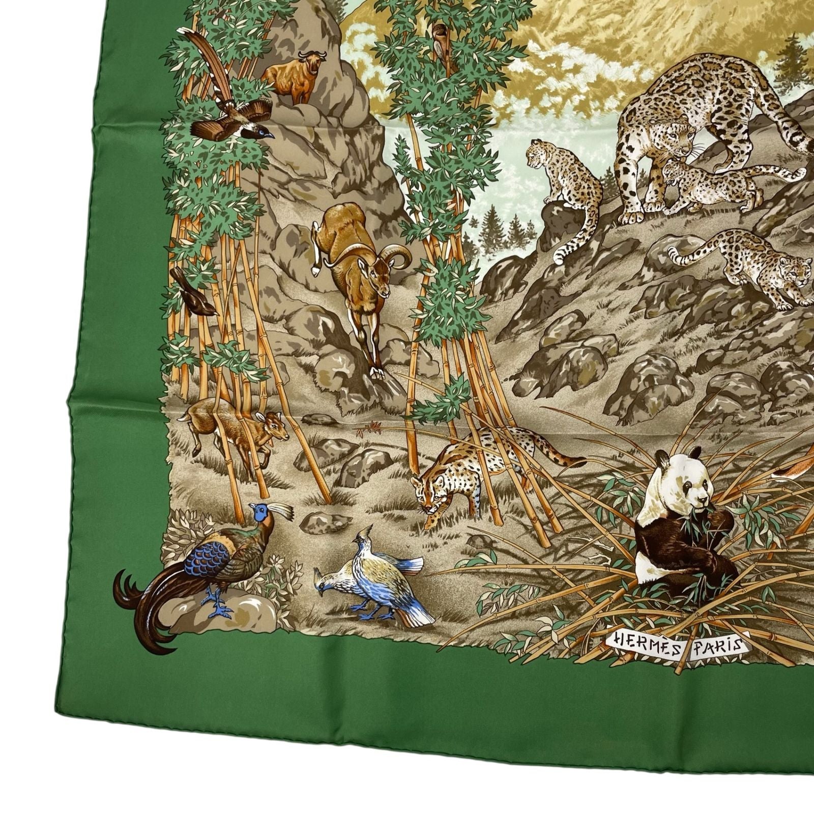Hermes Scarf Carre 90 Silk Sichuan Green — view 5