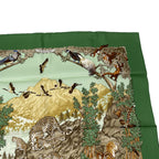 Hermes Scarf Carre 90 Silk Sichuan Green — view 4