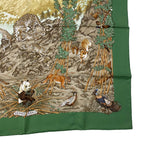 Hermes Scarf Carre 90 Silk Sichuan Green — view 6