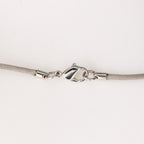 Hermes Series Medallion Silk Code Bijouterie Fantaisie Metal Gray Necklace — view 5