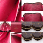 Louis Vuitton Zippy Wallet Zip Around Monogram Canvas Fuchsia — view 9