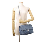 Chanel Chain Shoulder Bag CC Logo Quilted Denim — view 5