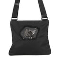 Prada Shoulder Bag Chimera Triangle Logo Nylon Metal Black