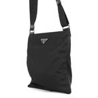 Prada Shoulder Bag Chimera Triangle Logo Nylon Metal Black — view 2