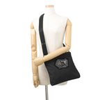 Prada Shoulder Bag Chimera Triangle Logo Nylon Metal Black — view 4