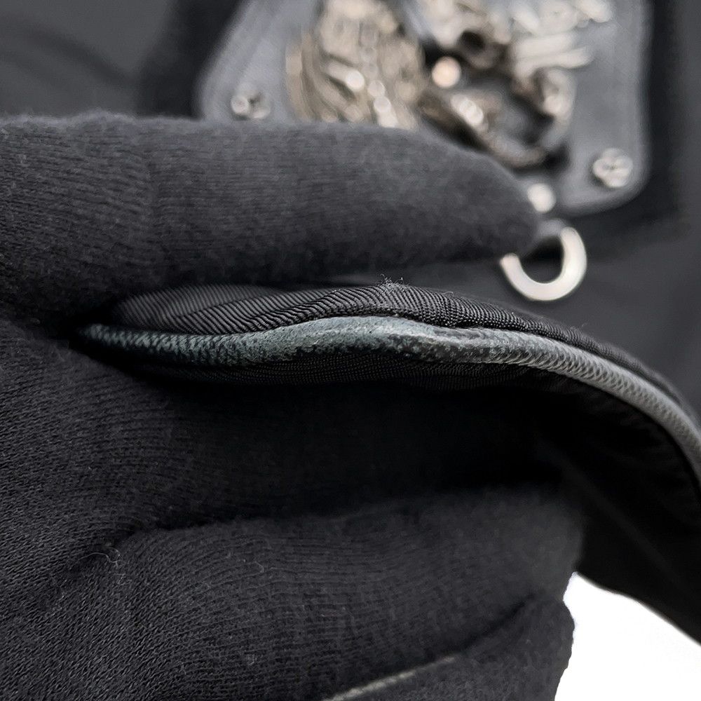 Prada Shoulder Bag Chimera Triangle Logo Nylon Metal Black — view 7