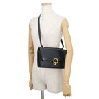 Hermes Shoulder Bag Navy Gold Box Calf — view 5