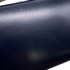 Hermes Shoulder Bag Navy Gold Box Calf — view 9