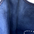 Hermes Shoulder Bag Evelyne 3 GM Blue Nuit Gold Taurillon Clemence — view 9