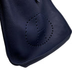 Hermes Shoulder Bag Evelyne 3 GM Blue Nuit Gold Taurillon Clemence — view 6