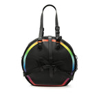 Louis Vuitton Taiga Rainbow Soft Hat Trunk Shoulder Bag Black Multicolor