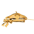 Chanel Beret Ribbon Motif Brooch Gold Plated 1 — view 3