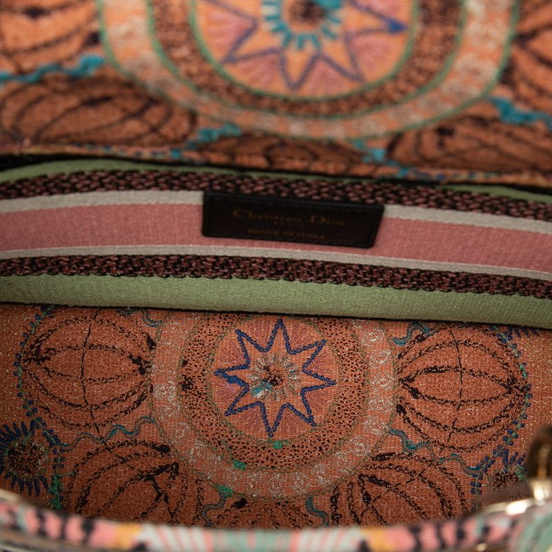 Dior Lady D-lite 2-Way Shoulder Bag Multicolor Canvas — view 4