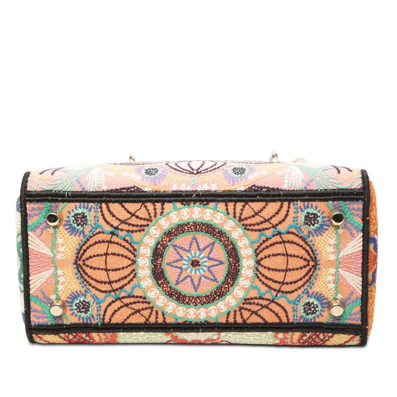 Dior Lady D-lite 2-Way Shoulder Bag Multicolor Canvas — view 3