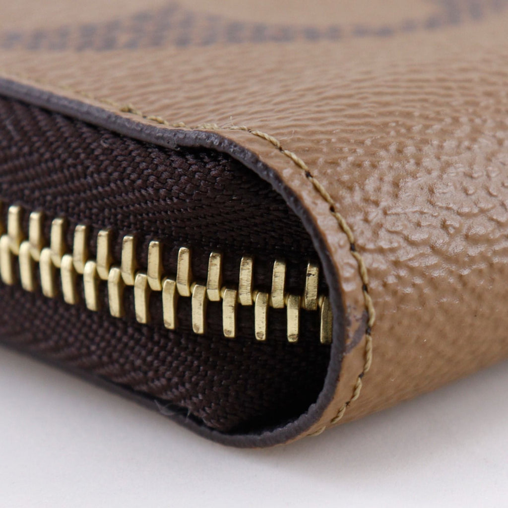 Louis Vuitton Zippy Wallet Giant Monogram Reverse Brown — view 4