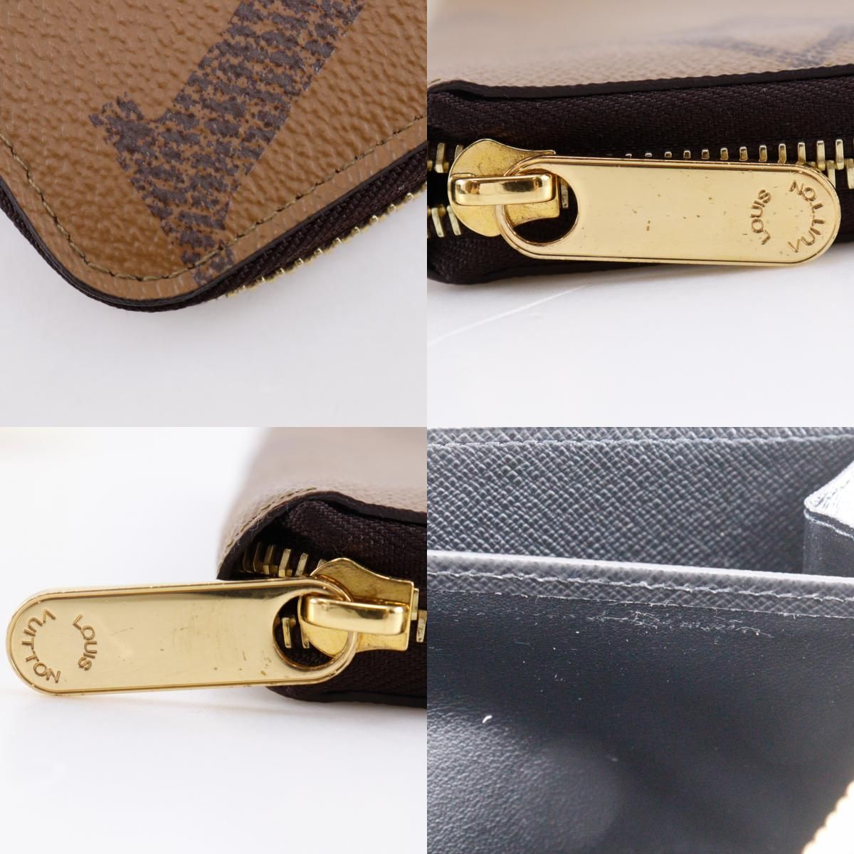 Louis Vuitton Zippy Wallet Giant Monogram Reverse Brown — view 9