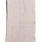 Chanel CC Logo Wool Silk Black Gray Scarf — view 4