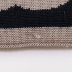 Chanel CC Logo Wool Silk Black Gray Scarf — view 5