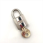 Hermes Cadena Key Padlock Silver Bag Charm — view 3