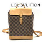 Louis Vuitton Damier Harlequin Leather Backpack Brown