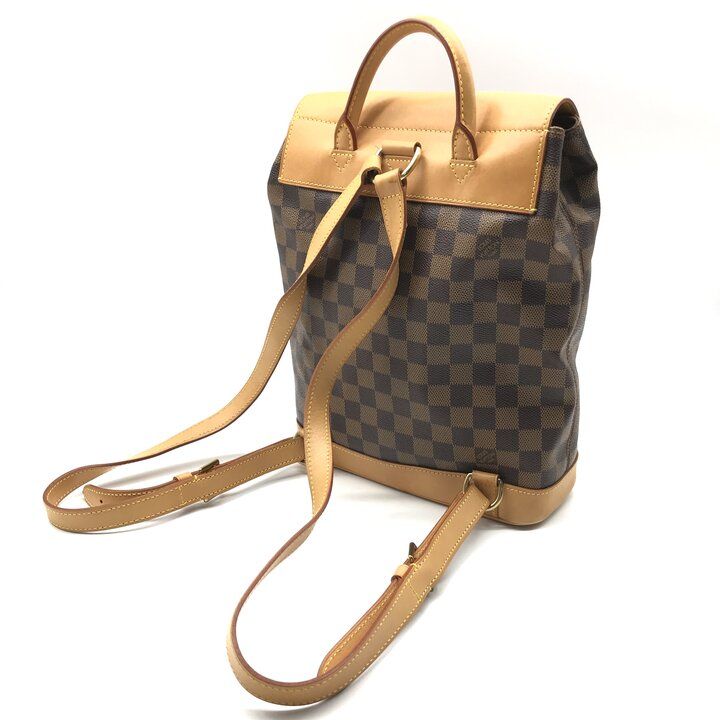 Louis Vuitton Damier Harlequin Leather Backpack Brown — view 7