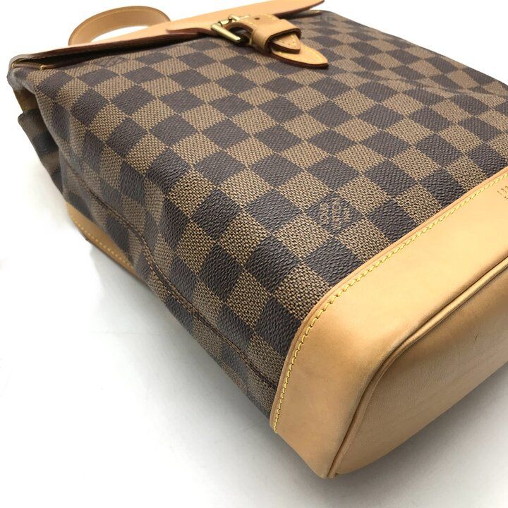 Louis Vuitton Damier Harlequin Leather Backpack Brown — view 6